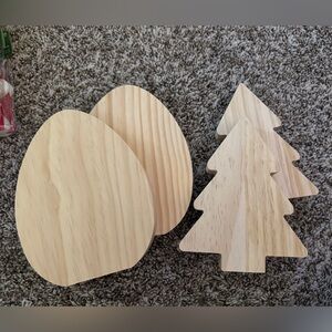 Wood seasonal/holiday crafting blanks